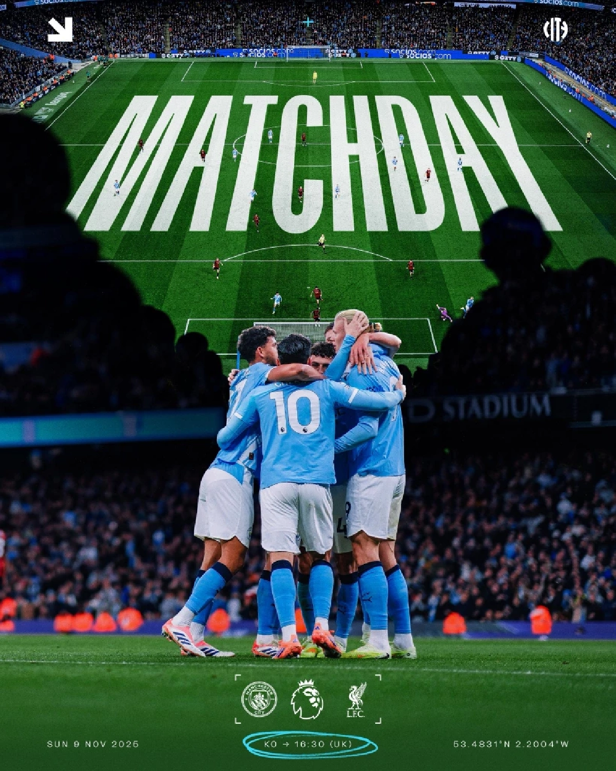 LIVE ลิงค์ดูบอลสด พรีเมียร์ลีก \"แมนฯ ซิตี้ พบ ลิเวอร์พูล\" เวลา 23.30 น.