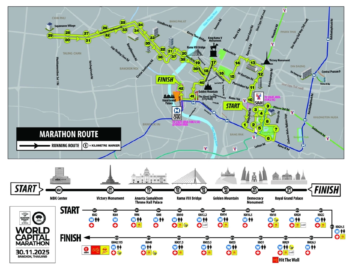 เช็กด่วน! ปิดถนนชั่วคราว หลายจุด 29-30 พ.ย. นี้ จัดงานวิ่ง ATM2025