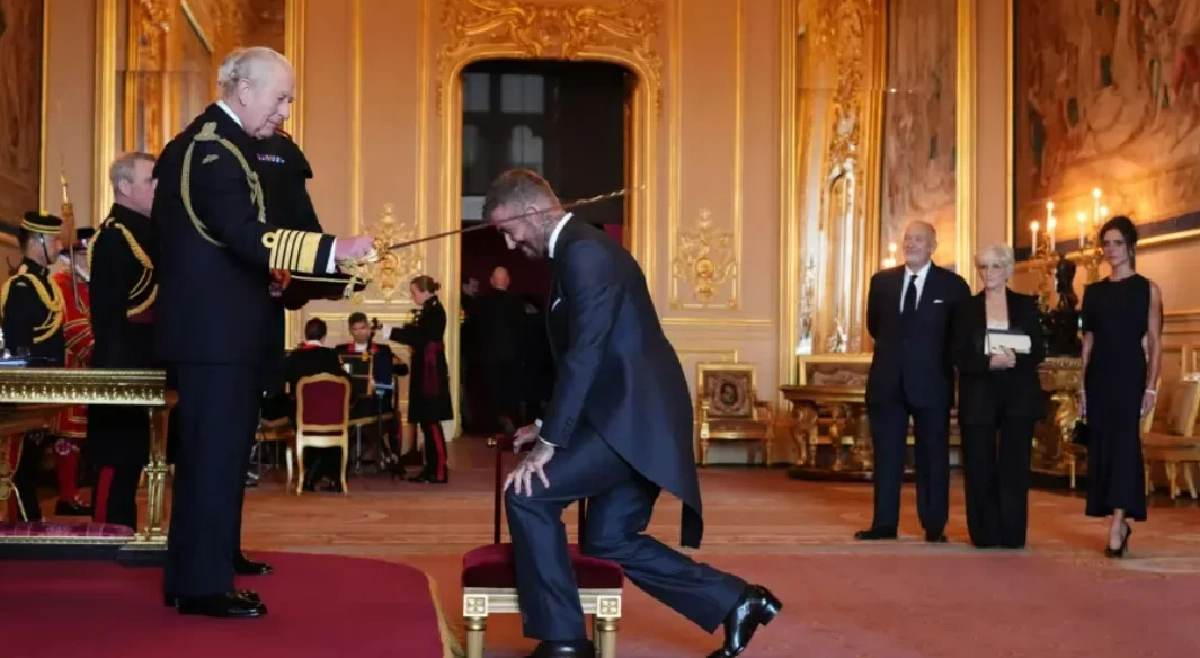 ขึ้นแท่นอัศวินลูกหนัง \"เซอร์ เดวิด เบ็คแฮม\" รับพระราชทานยศอัศวินอย่างเป็นทางการ