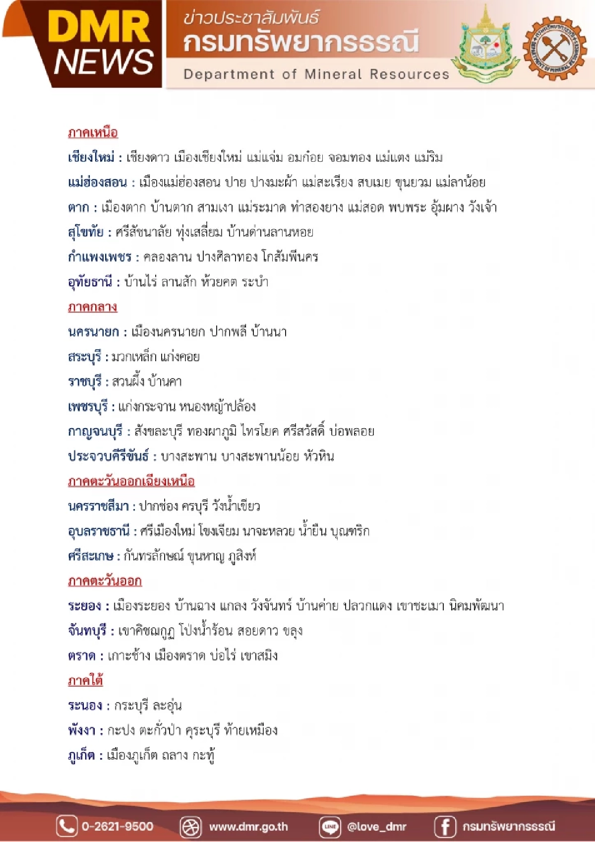 กรมทรัพยากรธรณี เตือน 21 จังหวัด เฝ้าระวัง \"ดินถล่ม-น้ำป่าไหลหลาก\"