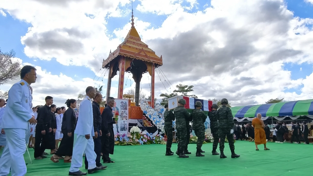 กองทัพบก จัดพิธีพระราชทานเพลิงศพ "จ.ส.อ.อนันดา อุดร" อย่างสมเกียรติ
