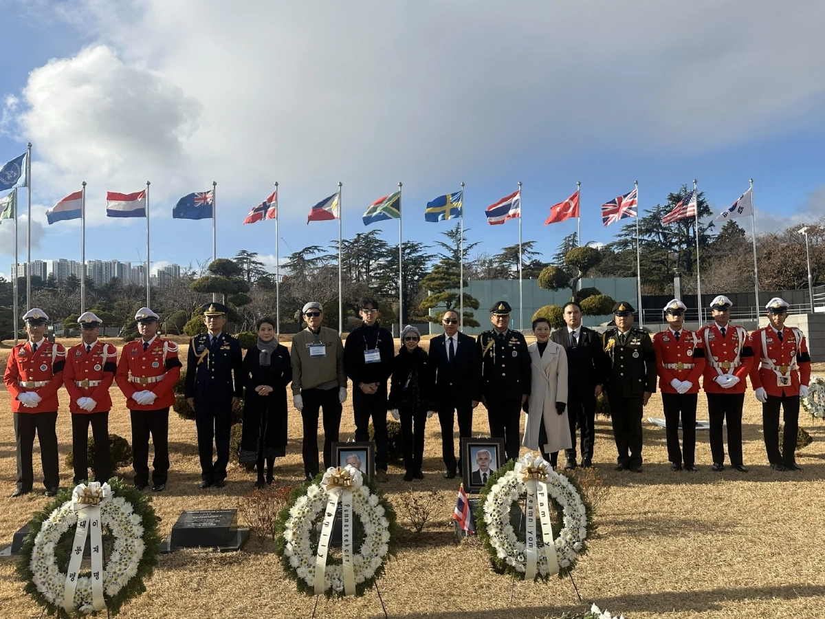 เกาหลีใต้ จัดพิธีบรรจุอัฐิ ทหารผ่านศึกไทย ในสงครามเกาหลี รายที่ 2 และ 3