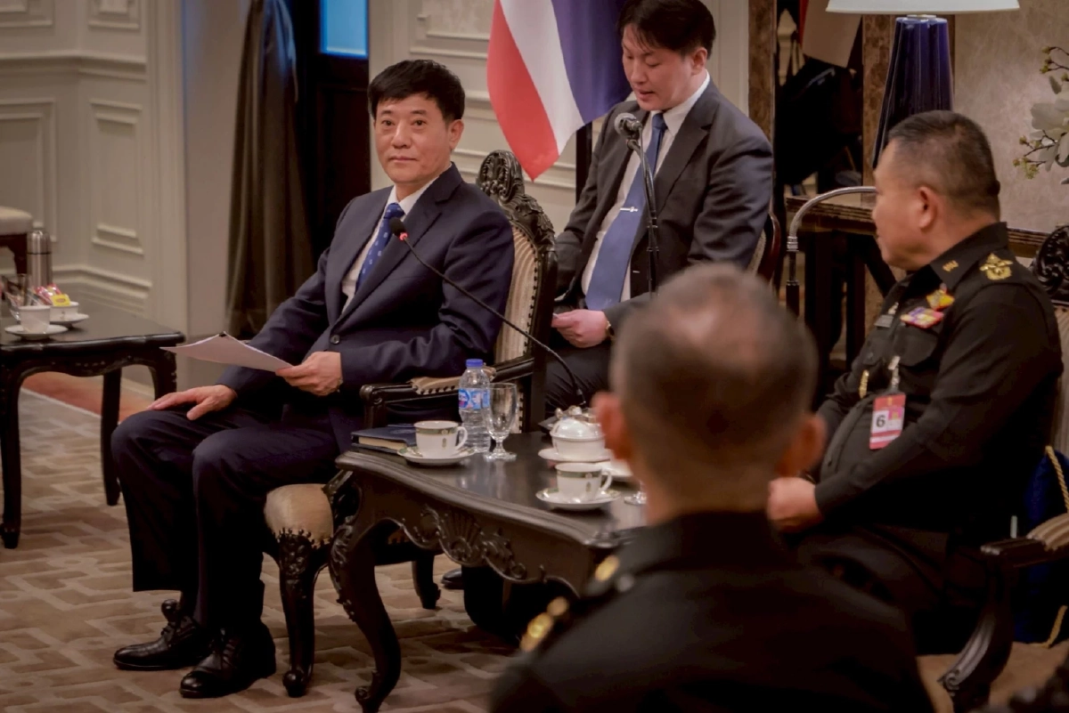 “หลิว จงอี้" ร่วมหารือทบ. เผยรัฐบาลกัมพูชาเชื่อมโยงสแกมเมอร์