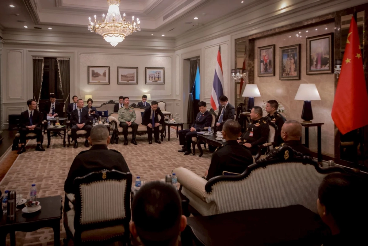 “หลิว จงอี้" ร่วมหารือทบ. เผยรัฐบาลกัมพูชาเชื่อมโยงสแกมเมอร์