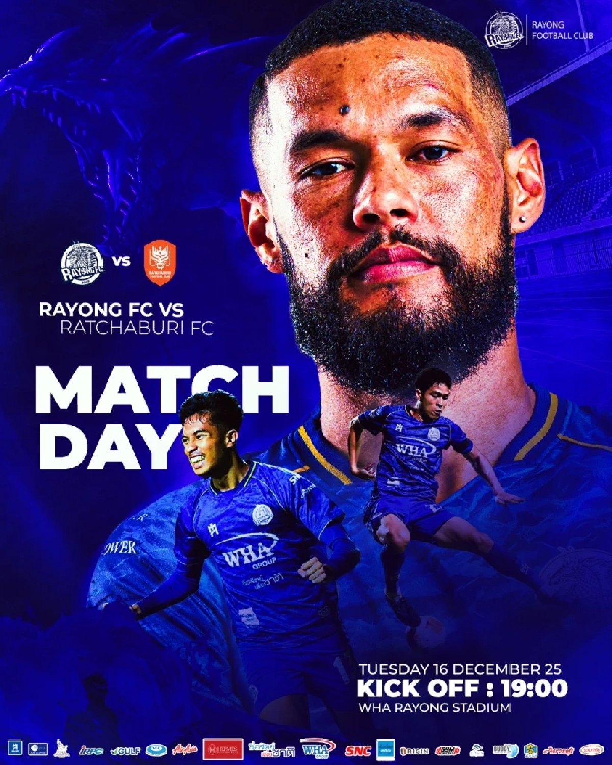 LIVE ลิงค์ดูบอลสด "ระยอง เอฟซี  VS ราชบุรี เอฟซี "ไทยลีก BYD SEALION 6 ลีกหนึ่ง 19.00 น.