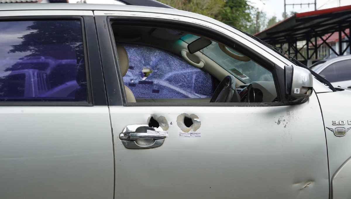 สังหาร "กำนันยอง" ผู้สมัครนายก อบต.ท่าชะมวง ดับคารถ ขณะกลับจากหาเสียง