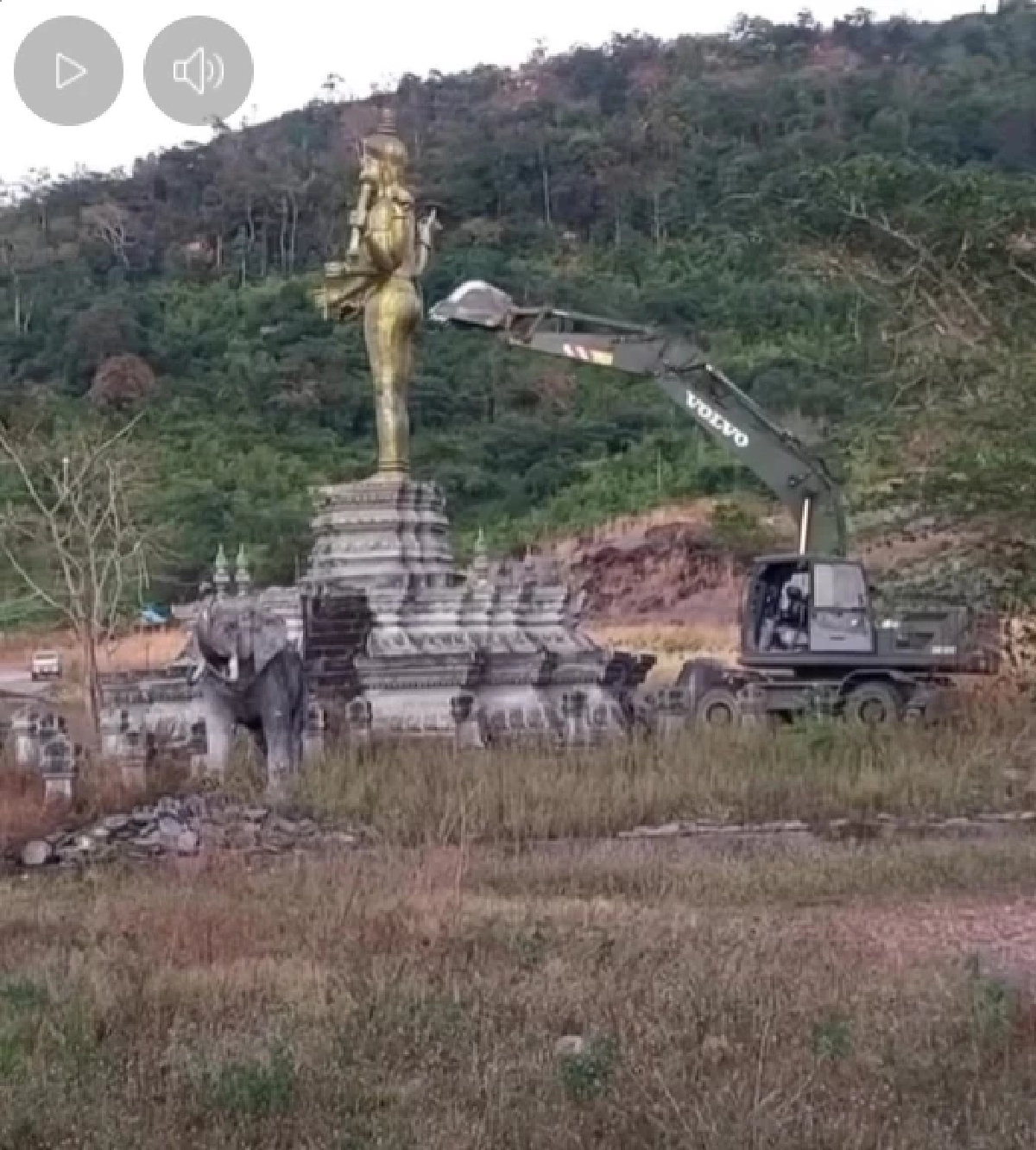 เดือดชายแดน! ชี้เหตุผล ทหารไทยรื้อ "รูปปั้นเทพฮินดู" ช่องอานม้า