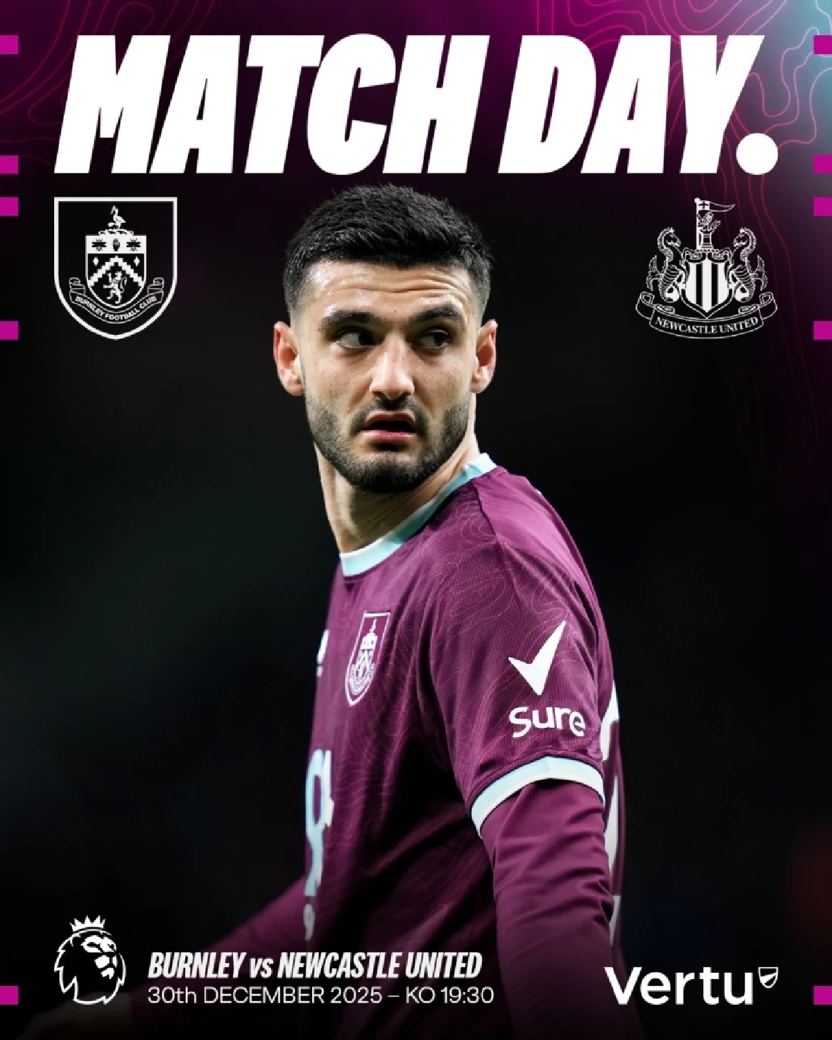 LIVE ดูบอลสดวันนี้ "เบิร์นลีย์ พบ นิวคาสเซิ่ล" พรีเมียร์ลีก อังกฤษ 02:30 น.