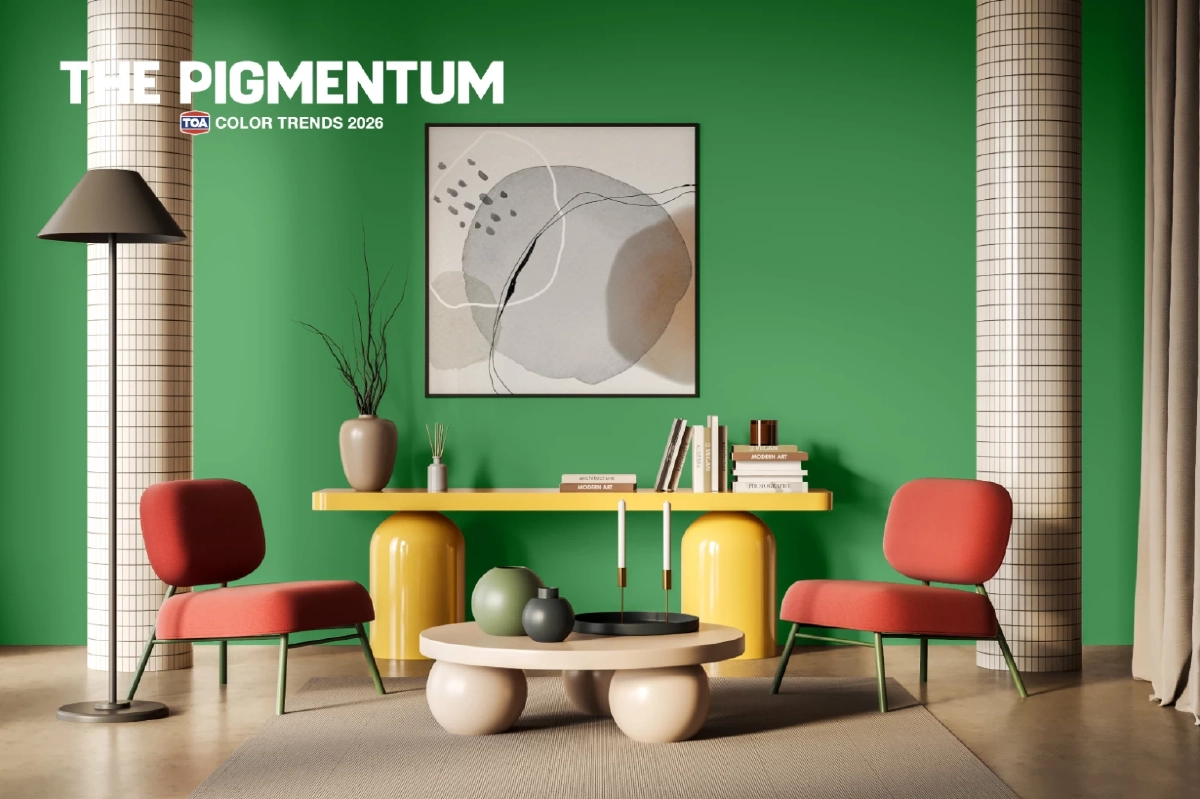 TOA เปิดตัวเทรนด์สี 2026 ‘The Pigmentum’ ร่วมมือสถาปนิกชั้นนำ