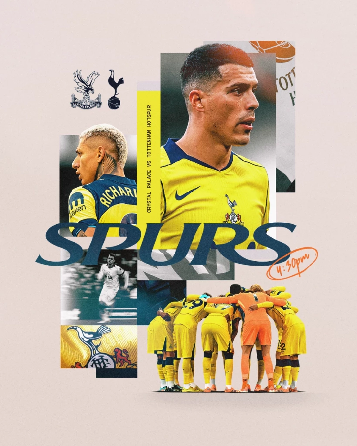 LIVE ลิงค์ดูบอลสด "คริสตัล พาเลซ พบ สเปอร์ส" พรีเมียร์ลีก อังกฤษ 23.30 น.