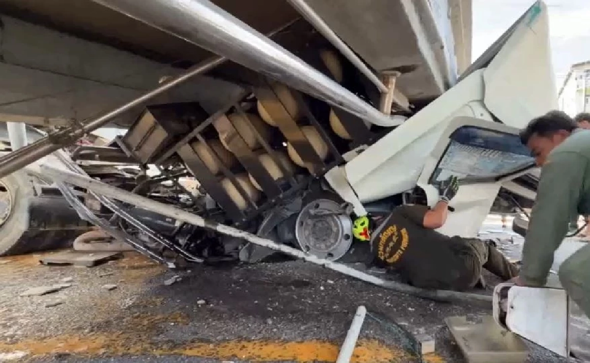 พยานเล่านาที พลเมืองดี บีบแตรเตือน รถบรรทุกยกดัมพ์ แต่คนขับไม่ได้ยิน