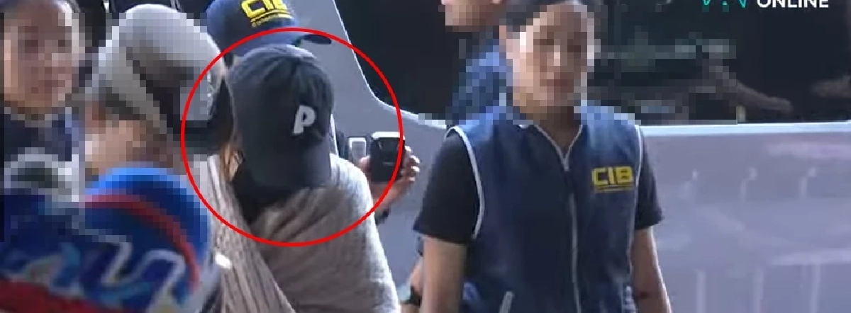 'นานา ไรบีนา'ถึง CIB ทัพสื่อจ่อไมค์ถาม รีบเดิน ไร้คำตอบ สวมหมวกปิดหน้า