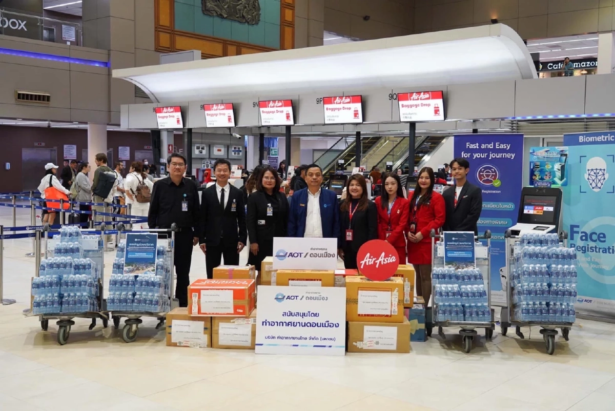 "แอร์เอเชีย" ขนส่งความห่วงใยคนไทยสู่ผู้ประสบอุทกภัย
