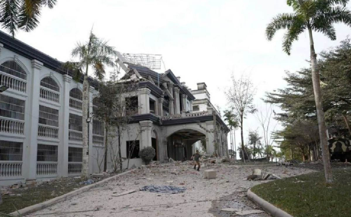 เปิดสภาพ 'กาสิโนทมอดา' หลัง F-16 ล็อกพิกัดเข้าโจมตี เห็นแล้วสุด