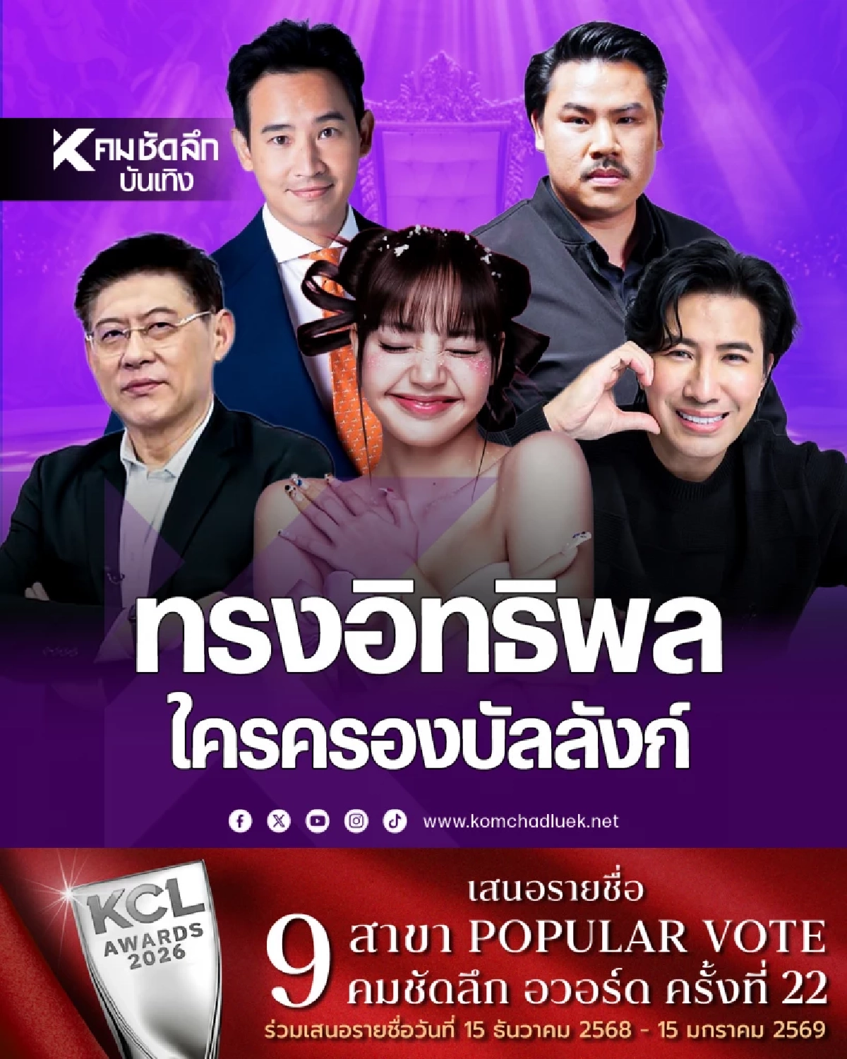 ไม่พลิกโผ! "ลิซ่า BLACKPINK" ครองบัลลังก์ผู้ทรงอิทธิพลที่สุดแห่งปี 2568