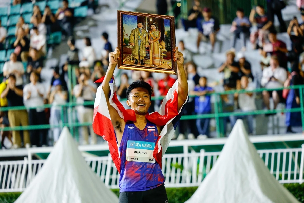 "บิว ภูริพล" คว้าเหรียญทอง วิ่ง 100 เมตรชาย ซีเกมส์ ครั้งที่ 33