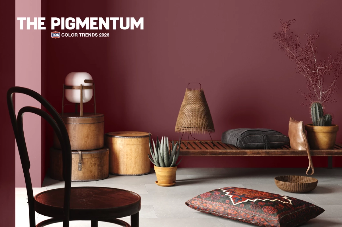 TOA เปิดตัวเทรนด์สี 2026 ‘The Pigmentum’ ร่วมมือสถาปนิกชั้นนำ