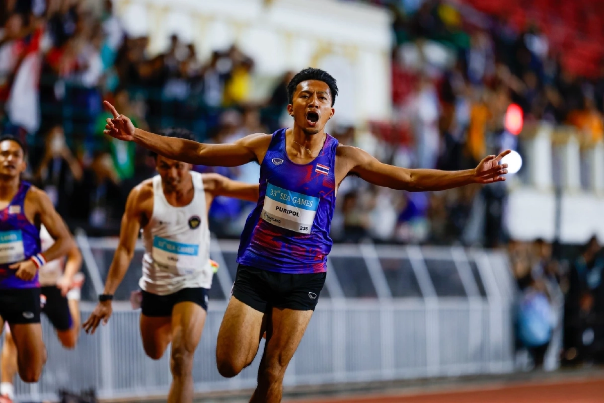 "บิว ภูริพล" คว้าเหรียญทอง วิ่ง 100 เมตรชาย ซีเกมส์ ครั้งที่ 33