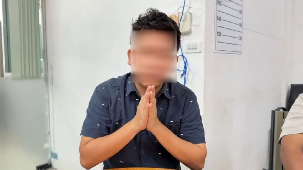 แก๊งพม่ามือ มอบตัวแล้ว ไหว้สวยขอโทษไรเดอร์ หลังยกพวกรุมฟาดรถพังยับ