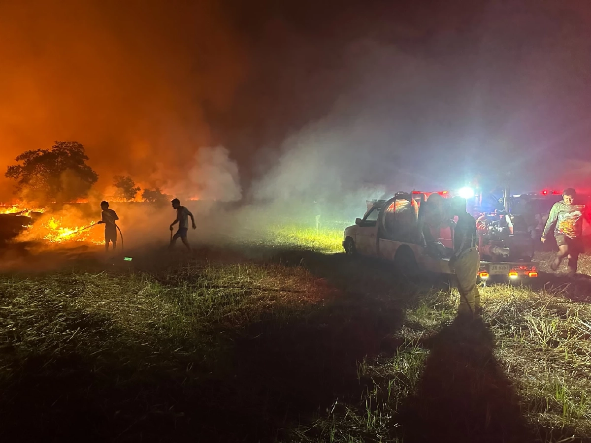 ไฟลามทุ่ง นครนายก เริ่มคลี่คลาย ผู้ว่าฯ สั่งล่าตัว-เอาผิดมือเผา