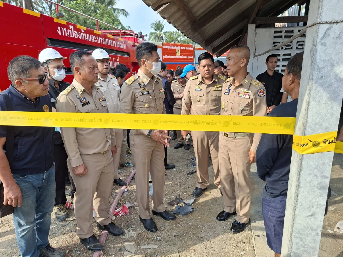 อัปเดต โรงงานพลุระเบิด สุพรรณบุรี ดับ 1 เจ็บ 3 EOD เข้าเคลียร์พื้นที่