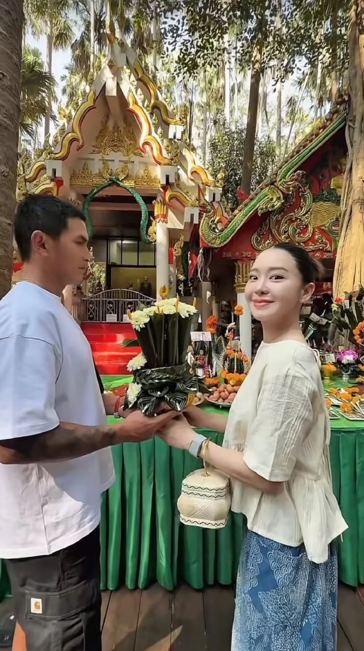 "เลขขันน้ำมนต์" มายด์ - สงกรานต์ บวงสรวงที่คำชะโนด เลขเด็ด 1/2/69 หวยงวดนี้ ออกอะไร