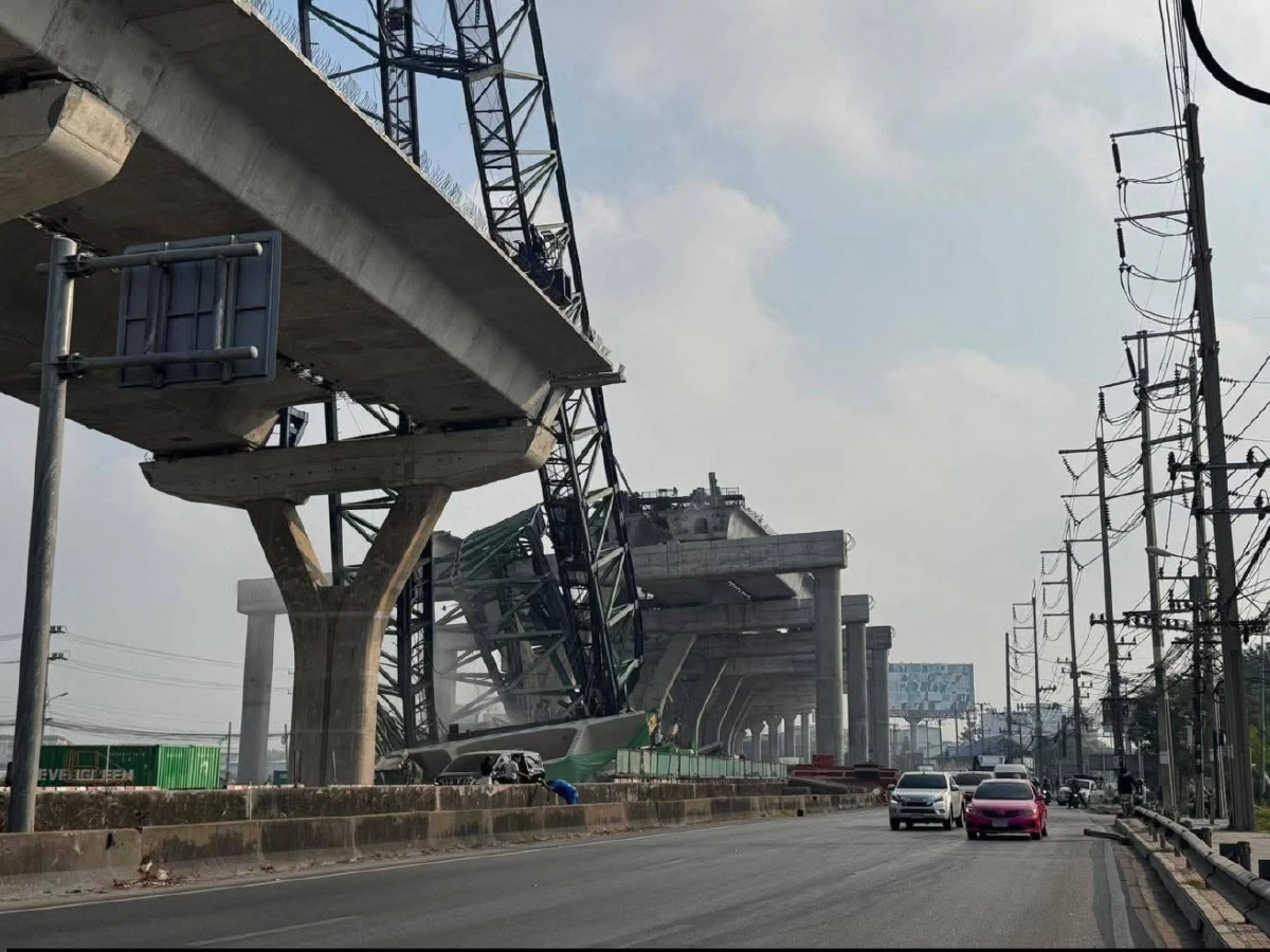 เครนถล่ม พระราม 2 ล่าสุด มีผู้เสียชีวิต ตำรวจทางหลวง แนะเส้นทางเลี่ยง