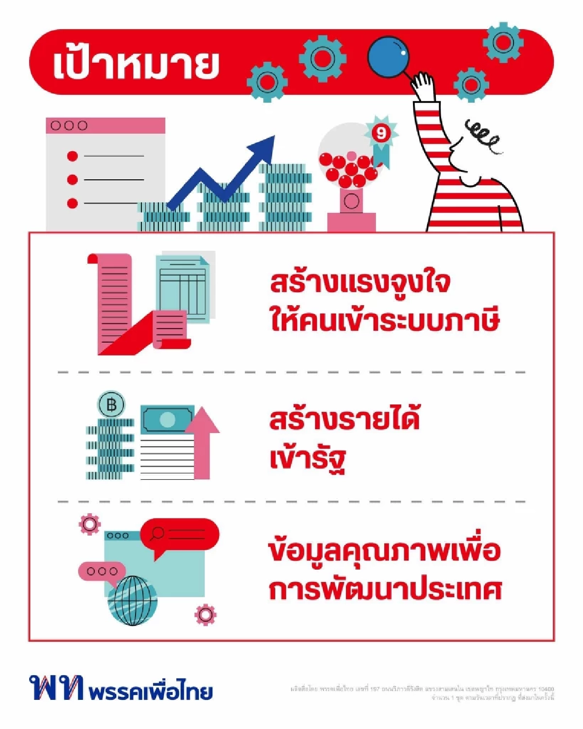 เจาะนโยบายพรรคเพื่อไทย  "สร้างเศรษฐีเงินล้านวันละ 9 คน"