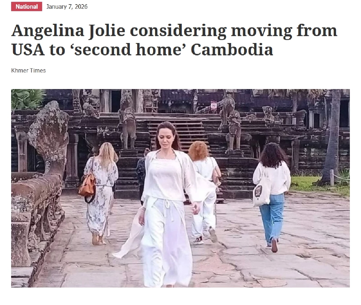 ดราม่า! สื่อเขมรตีข่าว'โจลี' เตรียมซบกัมพูชา ถูกแหกจริงแล้วมี 'เบื้องหลัง'แบบนี้?