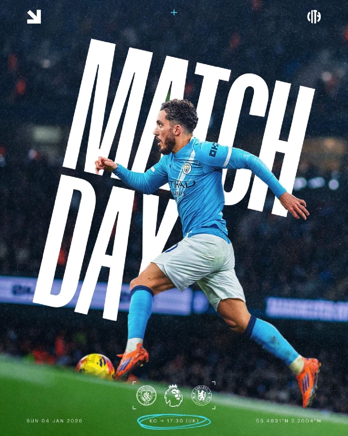 LIVE ลิงค์ดูบอลสด "แมนซิตี้ พบ เชลซี" พรีเมียร์ลีก อังกฤษ 00:30 น.