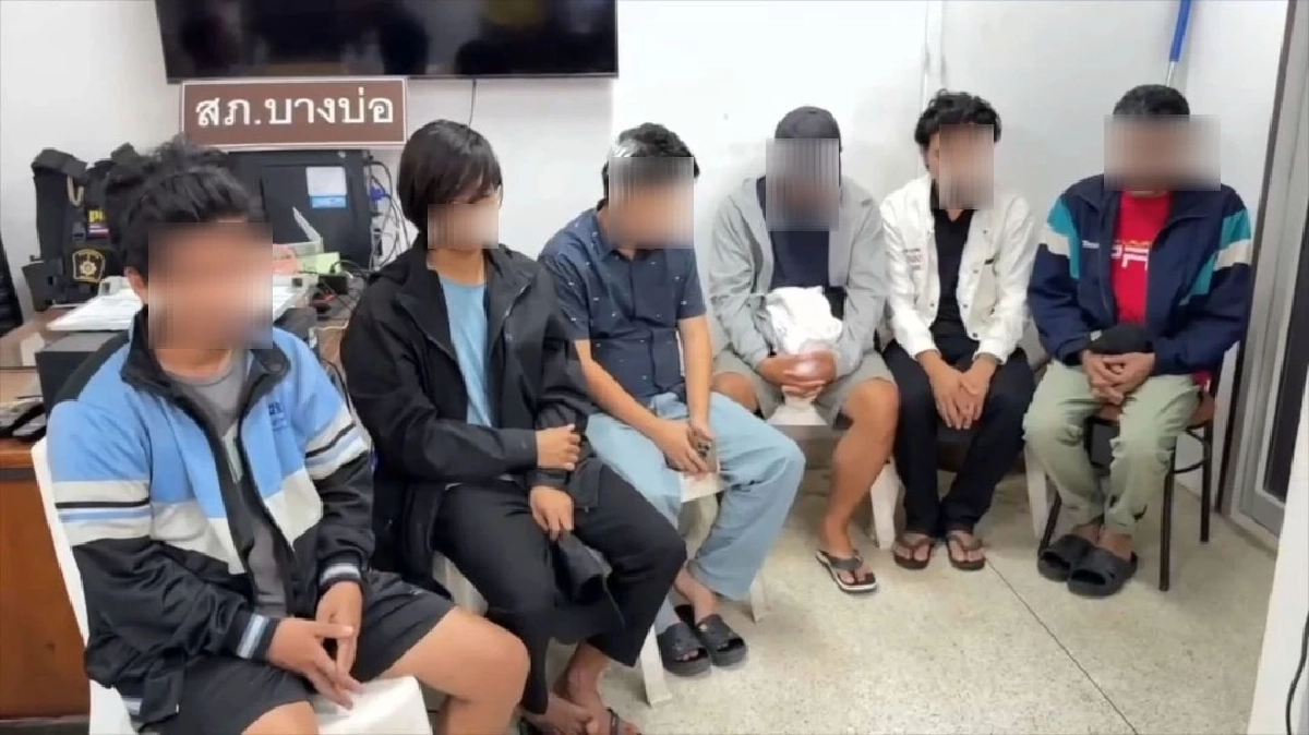 แก๊งพม่ามือ มอบตัวแล้ว ไหว้สวยขอโทษไรเดอร์ หลังยกพวกรุมฟาดรถพังยับ