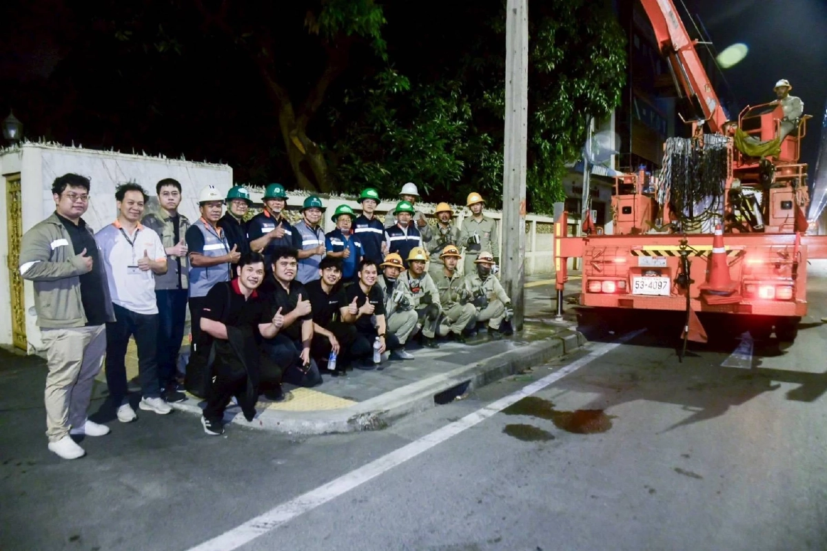 MEA เร่งรื้อถอนเสาไฟฟ้า และสายสื่อสาร มุ่งเป้า "ถนนสวย ไร้เสาสาย" บนถนนประชาราษฎร์สาย 2