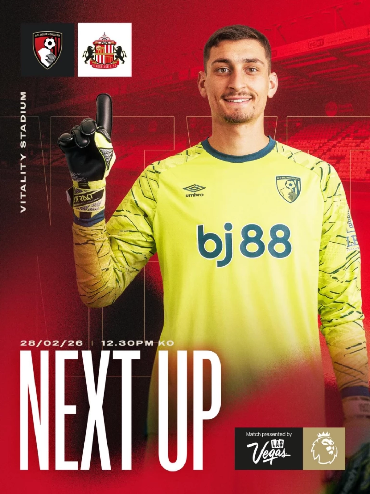 LIVE ลิงค์ดูบอลสด "บอร์นมัธ พบ ซันเดอร์แลนด์" พรีเมียร์ลีก อังกฤษ 19:30 น.