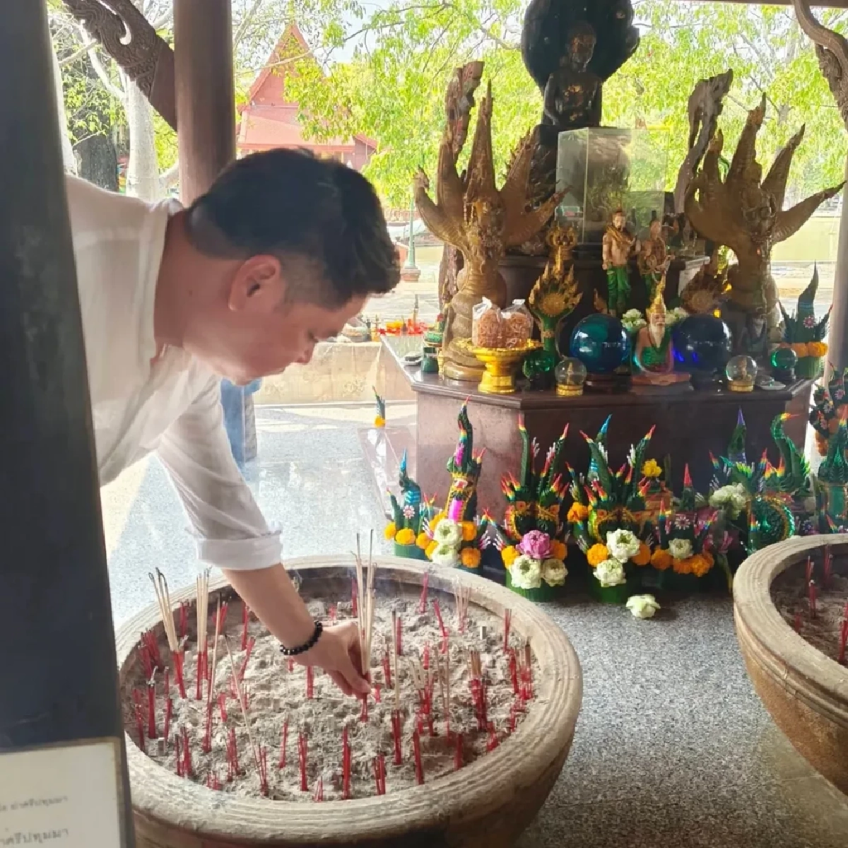 เลขธูปมงคลไหว้ 'องค์ปู่-องค์ย่า' วัดป่าคลอง 11 พายศรีพญานาค 9 เศียร