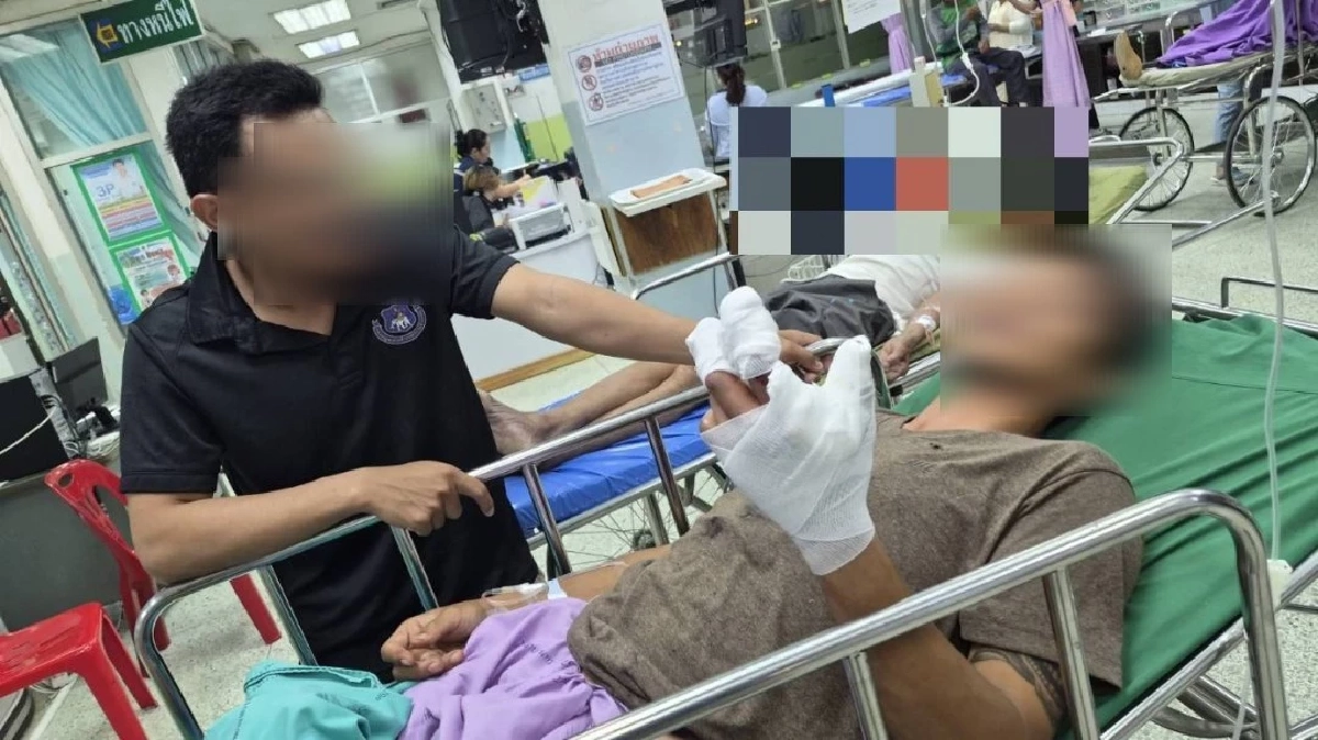 ทหารถูกสะเก็ดระเบิด นิ้วขาด ขณะลาดตระเวนผาหินตัดก่อนพบสิ่งต้องสงสัย