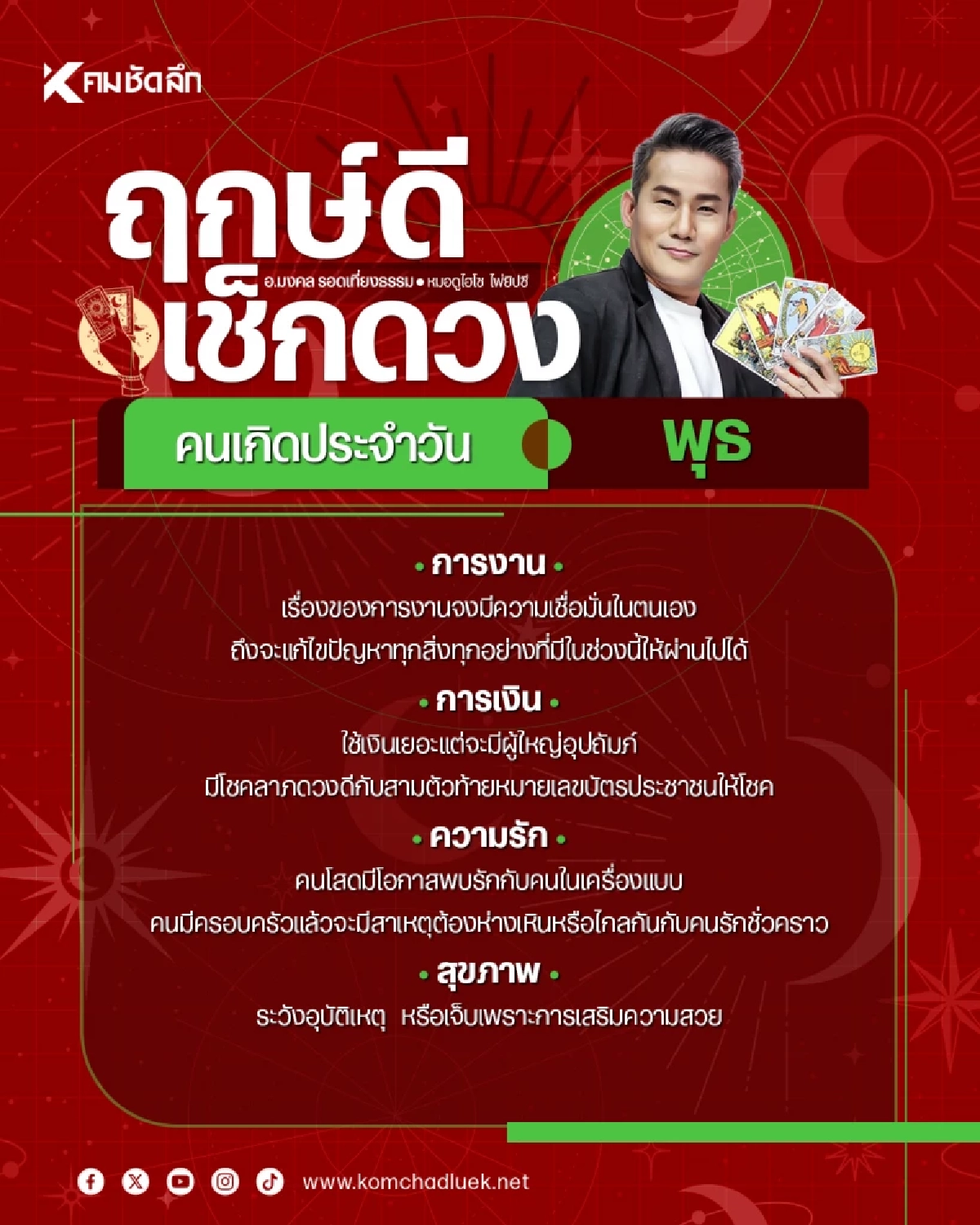 "เช็คดวงวันนี้"  พุธ 17 มี.ค. งานใหญ่เข้าหา เทวดาให้โชค เลขเด็ดนำทางพารวย