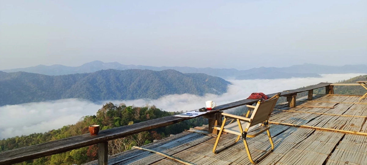 "ห้วยกุ๊บกั๊บ"  สถานที่ชมทะเลหมอกในเชียงใหม่ กลายเป็นทะเลเพลิง