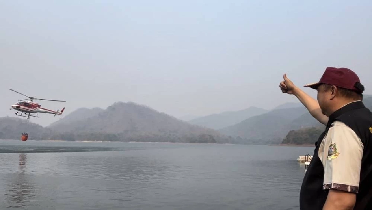 "สุชาติ" บุกเชียงใหม่สู้ไฟป่า ยกระดับ ฮ. ทิ้งน้ำบนเขา สกัดลามภาคพื้นดิน