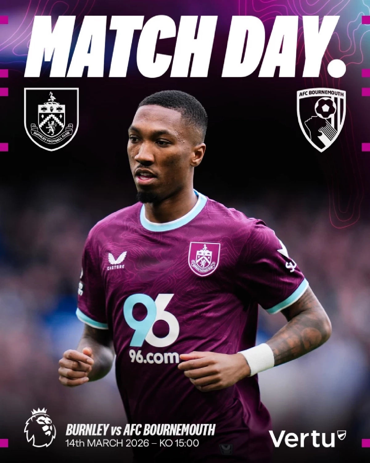 LIVE ดูบอลสด "เบิร์นลีย์ พบ บอร์นมัธ" พรีเมียร์ลีก อังกฤษ 22.00 น.