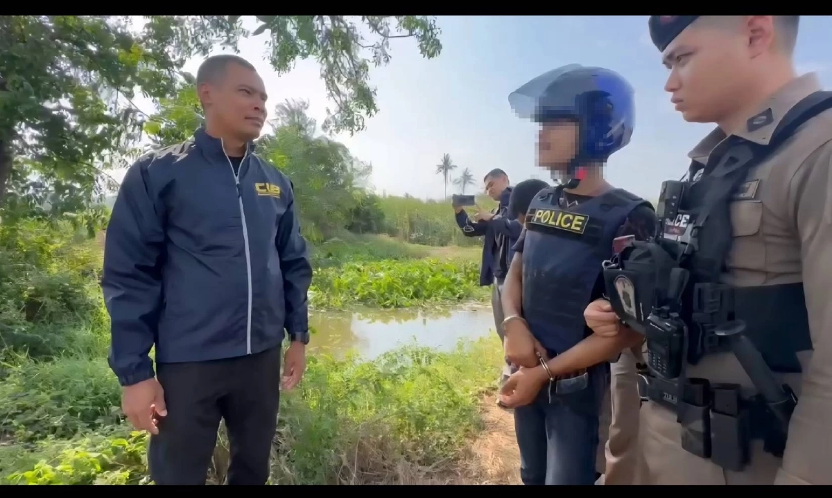 จับแล้ว พ่อ-ลูกชาย x่าอำพรางเพื่อนบ้านทิ้งบ่อน้ำสุพรรณ เหตุเบิ้ลเครื่องเสียงดัง