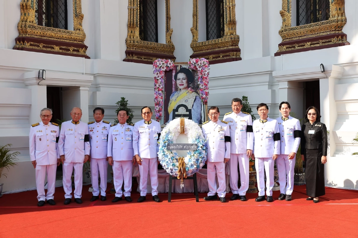 ช.การช่าง บำเพ็ญกุศลและวางพวงมาลาถวายสักการะพระพันปีหลวง