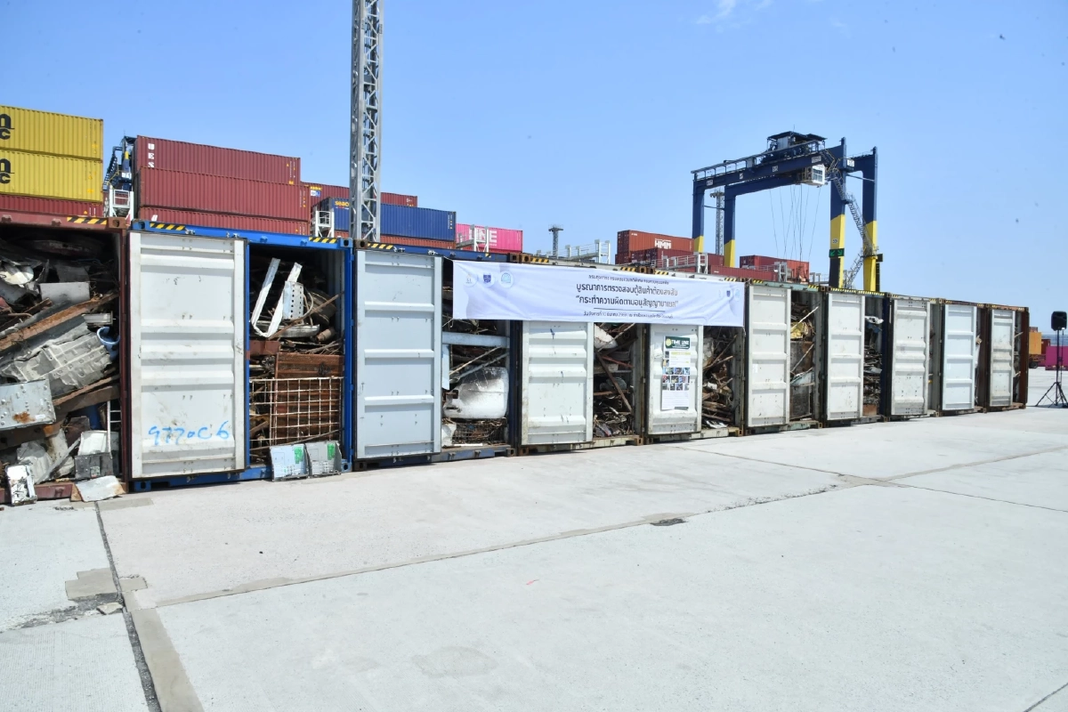 บุกแหลมฉบัง! อายัดขยะอิเล็กทรอนิกส์ 18 ตู้ สำแดงเท็จนำเข้าจากเฮติ-สหรัฐฯ