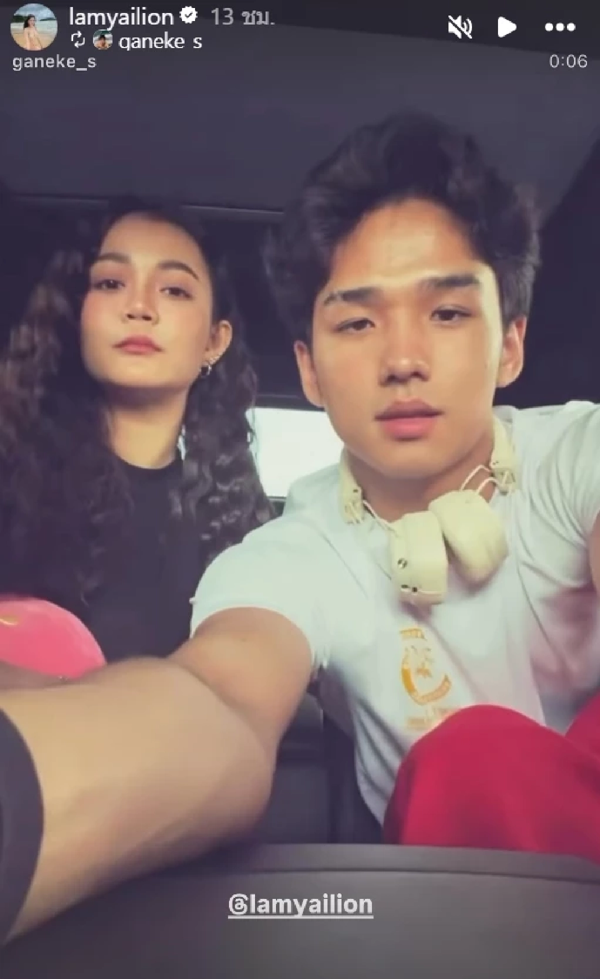 เปิดตัวหรอ? ส่องช็อตเด็ด "ลำไย ไหทองคำ"  ซบไหล่! หนุ่มหล่อต่างชาติงานดีเกรดเอ