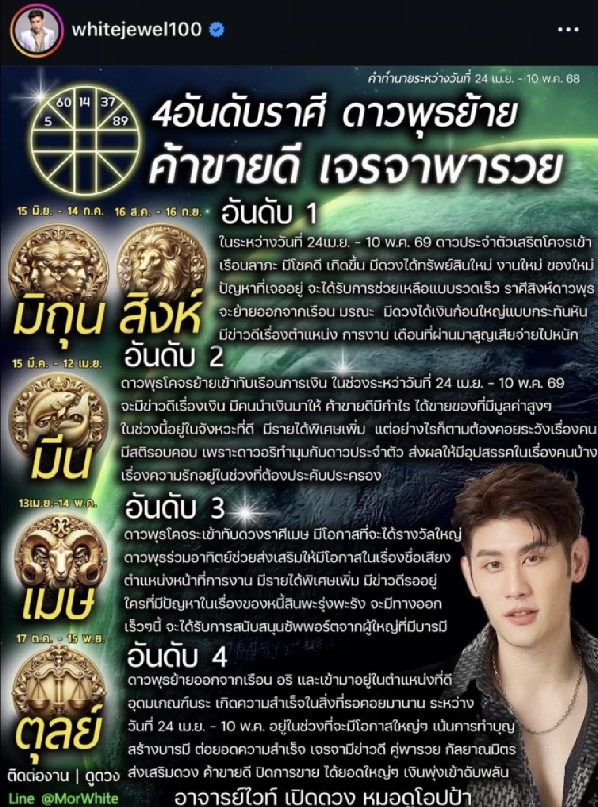 '5 ราศี'ดาวพุธย้าย ค้าขายดี เจรจาพารวย รับทรัพย์รัวๆ เฮงสุด