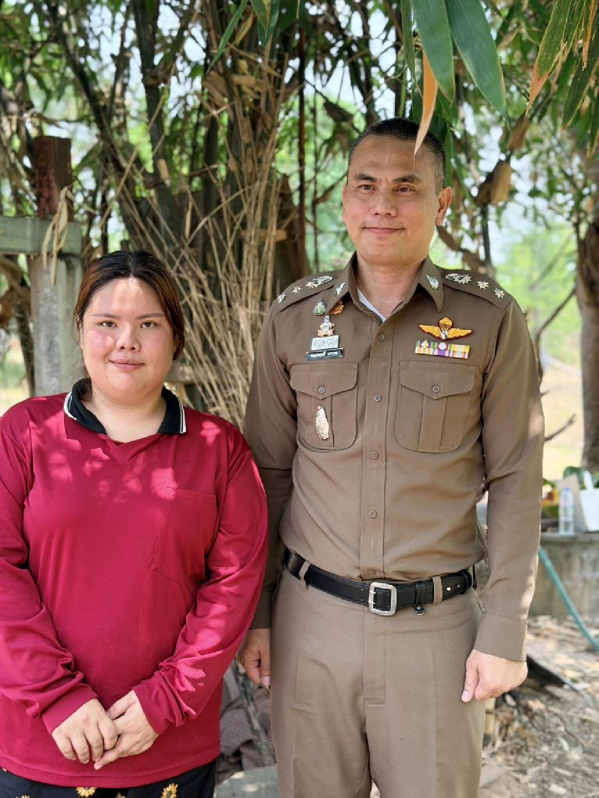 ผกก.สภ.ม่วงสามสิบ เข้าพบผู้เสียหาย ขอโทษเหตุการณ์ที่เกิดขึ้น