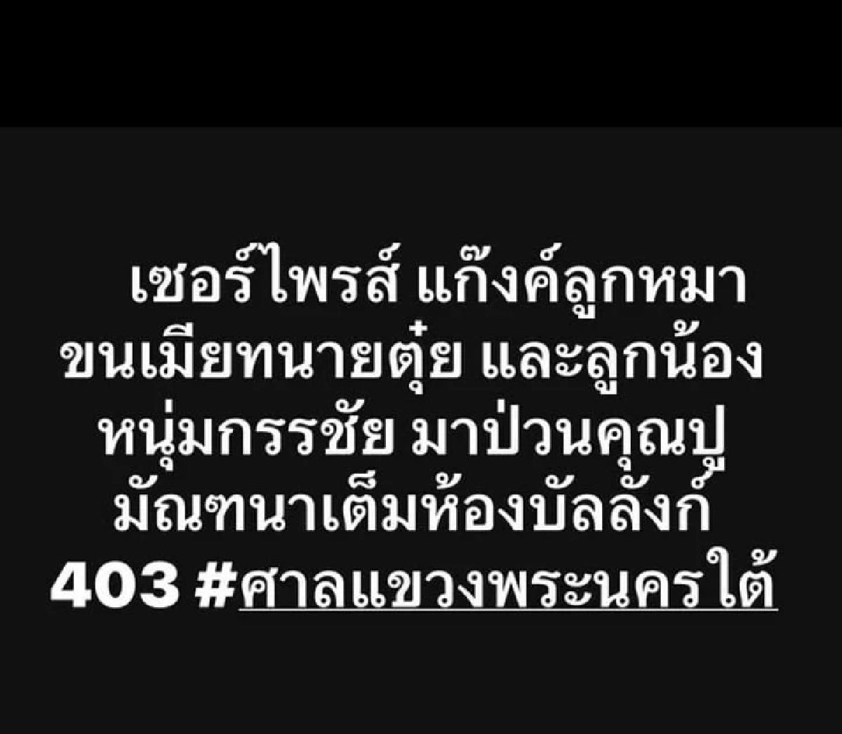หนุ่ม กรรชัย ฟ้อง ปู มัณฑนา ถูกกล่าวหาขนลูกน้องป่วนหน้าบัลลังก์