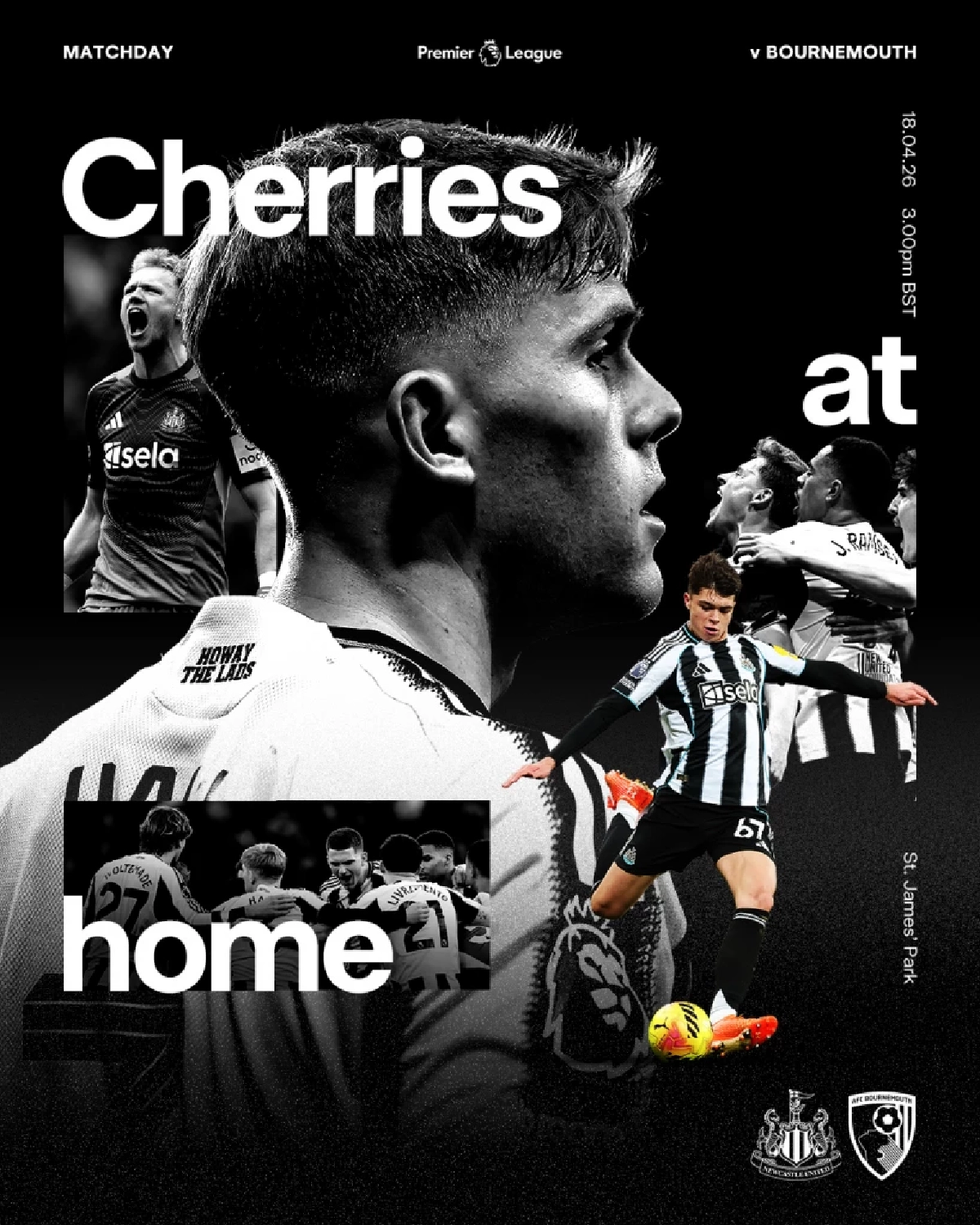 LIVE "นิวคาสเซิ่ล พบ บอร์นมัธ" ดูบอลสด พรีเมียร์ลีก อังกฤษ 21.00 น.