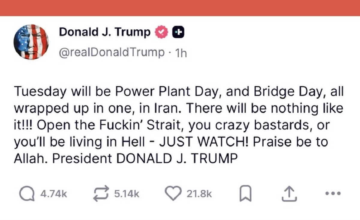 “ทรัมป์” โพสต์เดือด สั่ง ”อิหร่าน“ เปิดช่องแคบ ก่อนโดยบึ้ม!
