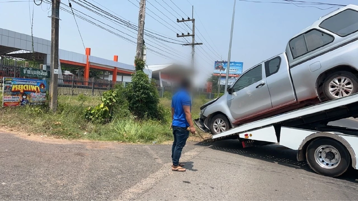 ล่าระทึก! 600 กิโลเมตร สกัดจับ 2 หนุ่มไทย-ลาว โจรกรรมรถกระบะ