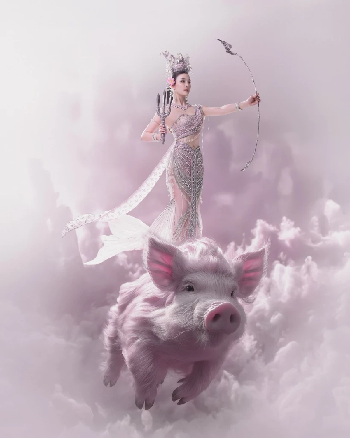 'จินนี่ ณัฐณิชา' ปล่อยลุคสงกรานต์สุดแฟนตาซี นางรากษสเทวี